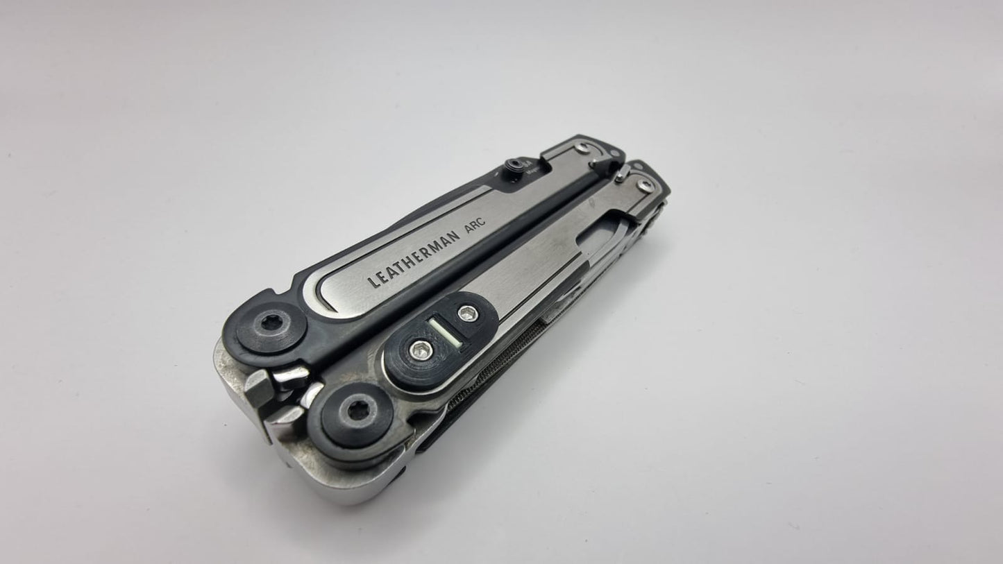 Leatherman Arc Hole Plate - Tritium Insert - Cover The Pocket Clip Holes