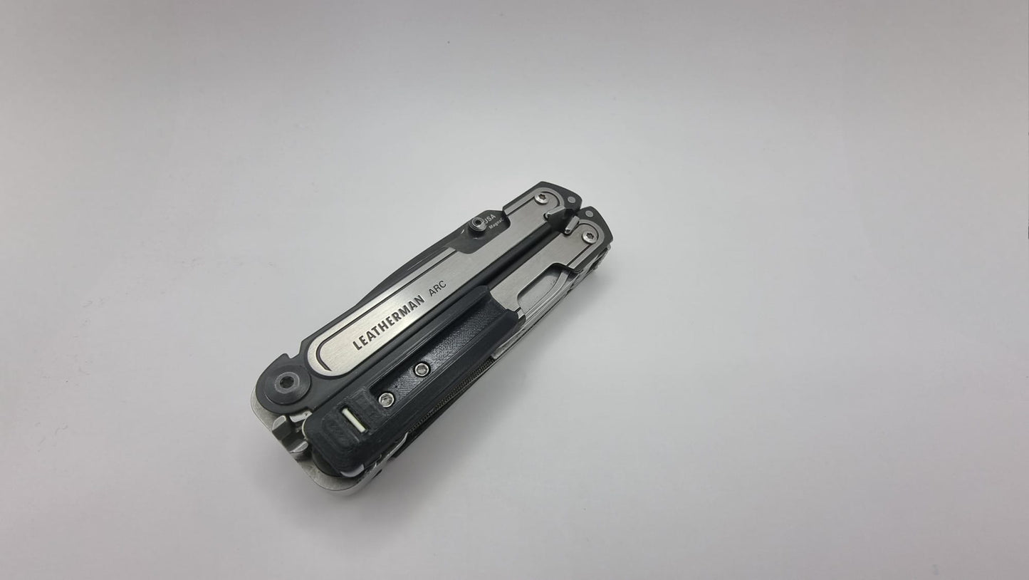 Leatherman Arc - Bit Holder with Tweezers and Toothpic V2.0 - Tritium Insert - Cover The Pocket Clip Holes