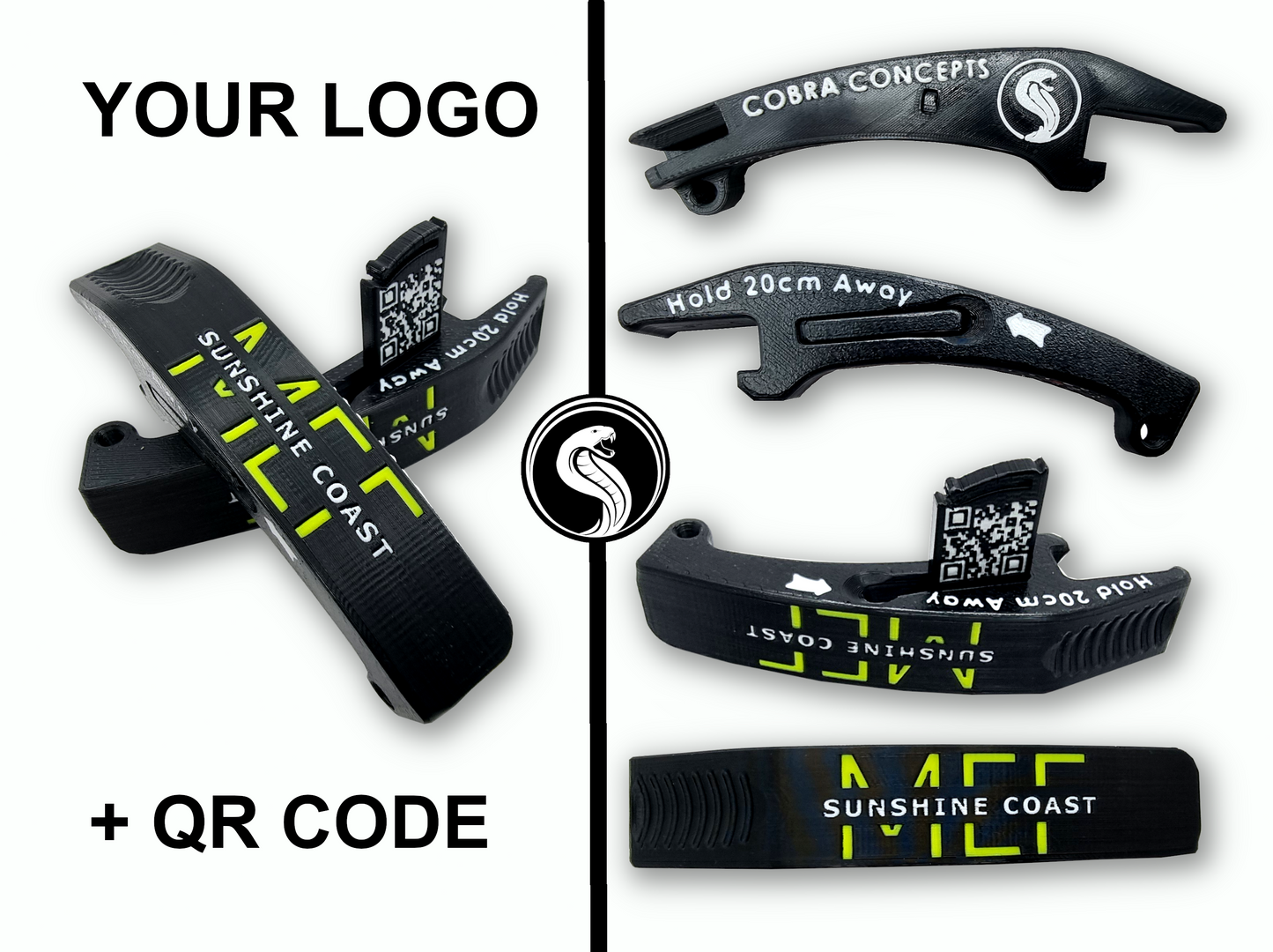 Custom Branded Bottle/Can Opener + QR Code - Promote your Business