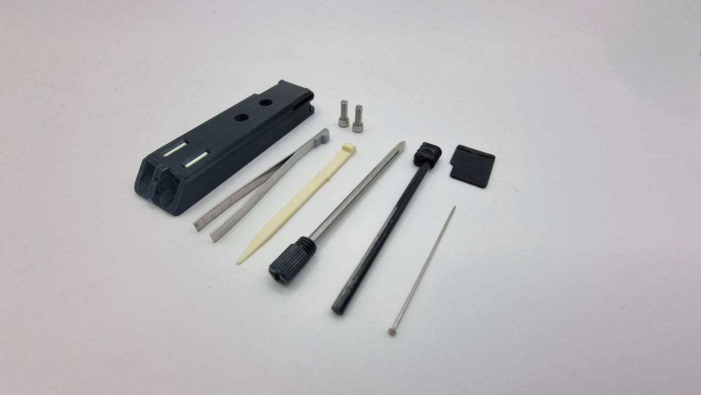Ferro Rod, Pen, Micro SD Card Holder, Tweezers, Toothpick and needle for Leatherman Arc, FREE P2, P4 "Tritium design" - The Prepper