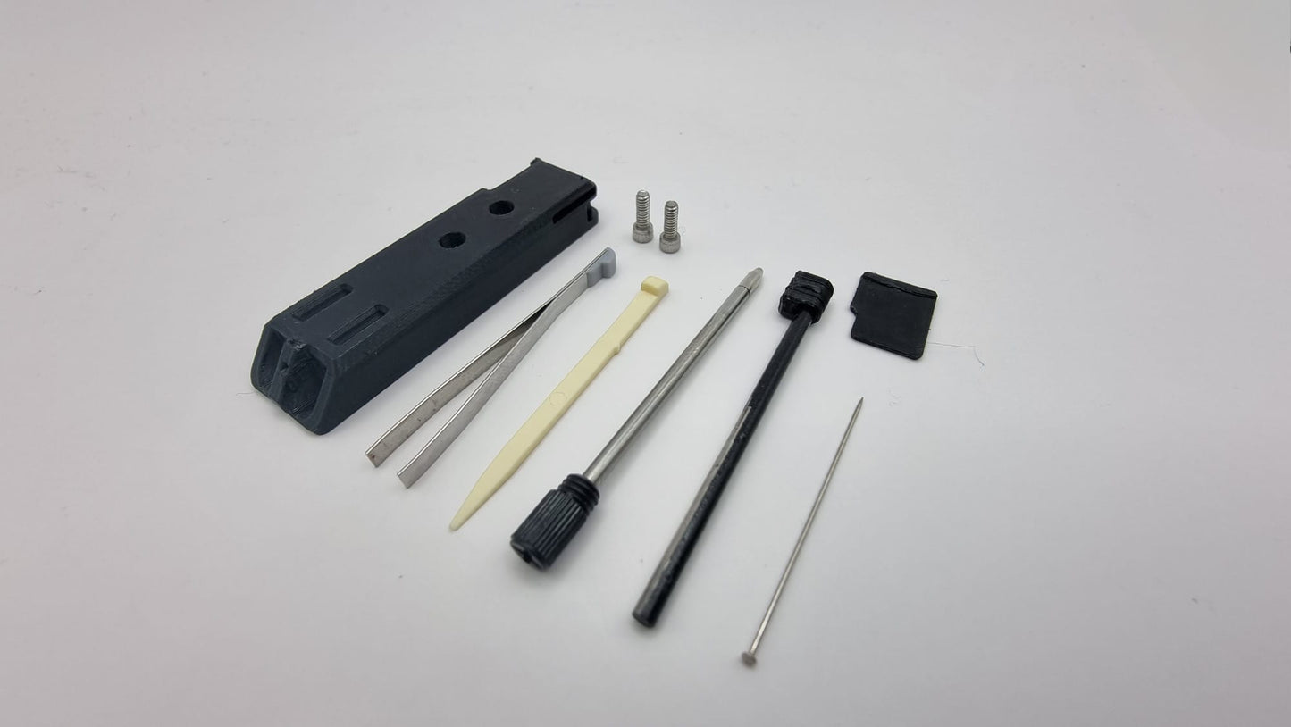 Ferro Rod, Pen, Micro SD Card Holder, Tweezers, Toothpick and needle for Leatherman Arc, FREE P2, P4 "Tritium design" - The Prepper