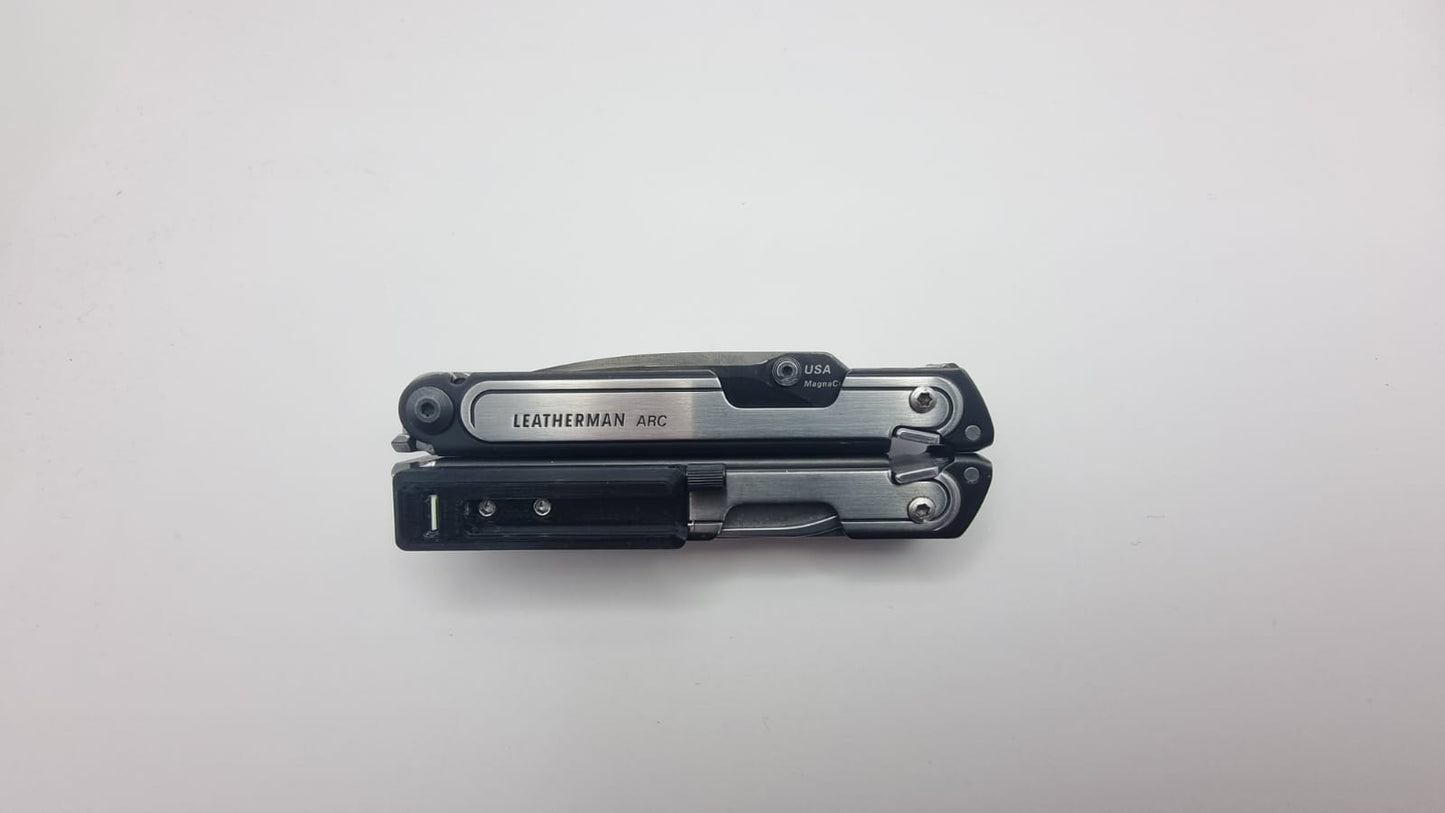 Bit Holder with Pen, Tweezers and Needle for Leatherman Arc,  FREE P2, P4 "Tritium design" - Everyone needs a Pen!